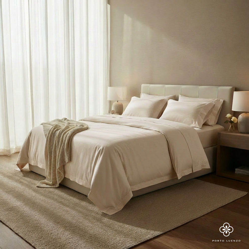 Sand Luxe SUPIMA® Sateen Duvet Cover Set