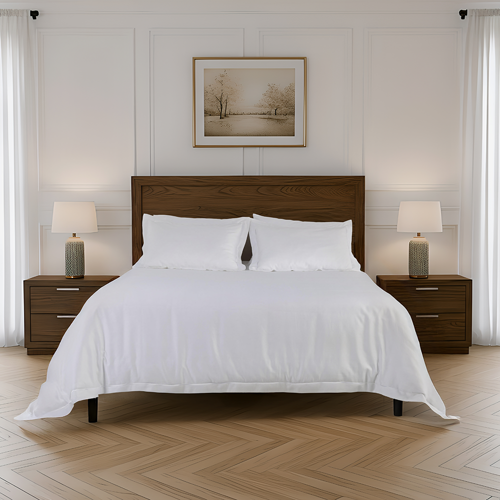 White Luxe SUPIMA® Sateen Duvet Cover Set