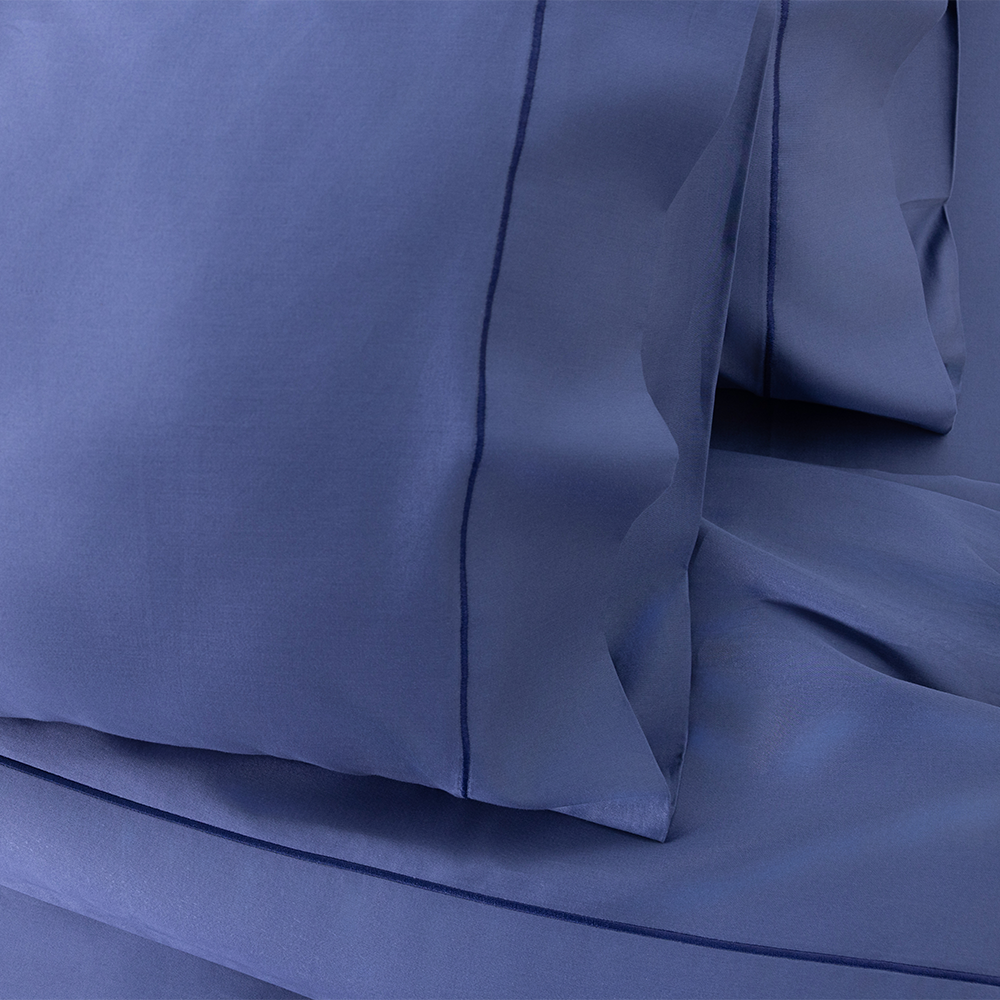 Blue Luxe SUPIMA® Sateen Bedsheet Set