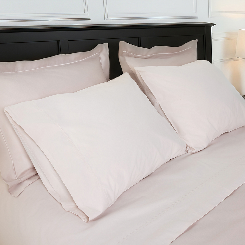 Rose Peach Percale Bedsheet Set