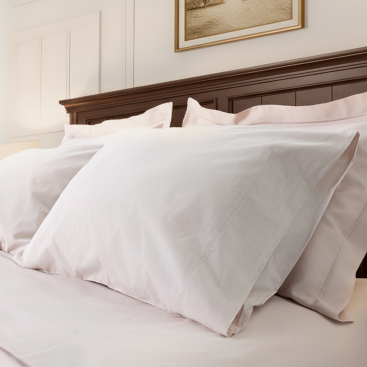 Rose Peach Percale Bedsheet Set